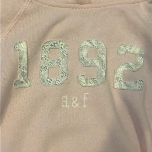 ABERCROMBIE LIGHT PINK HOODIE - Picture 3 of 4
